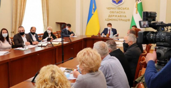 Meeting of the Head of Chernihiv RSA Adriy Prokopenko with  entrepreneurs  May 20, 2020