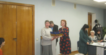 Awarding of the enterprise "JNL" with a certificate for achievements in the labour protection sphere.